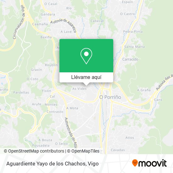Mapa Aguardiente Yayo de los Chachos