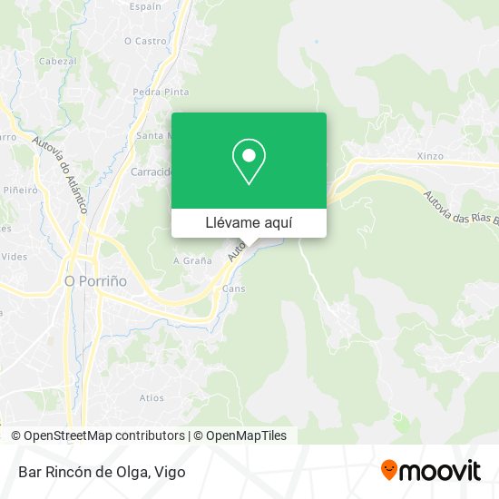 Mapa Bar Rincón de Olga