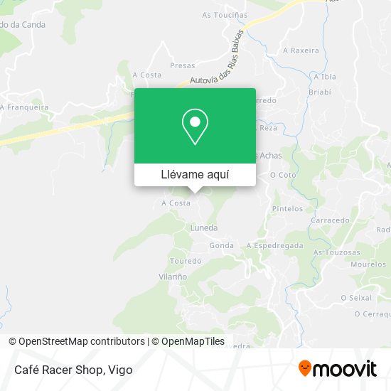 Mapa Café Racer Shop