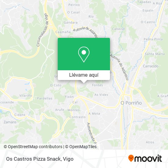Mapa Os Castros Pizza Snack