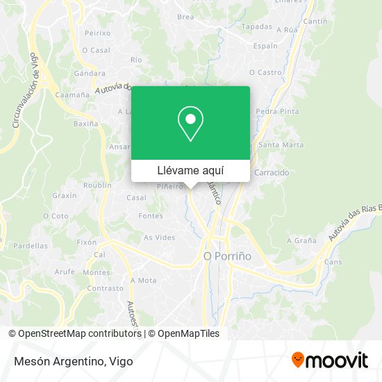 Mapa Mesón Argentino