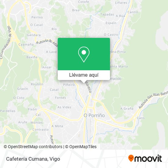 Mapa Cafetería Cumana