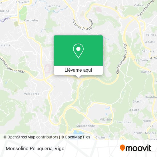 Mapa Monsoliño Peluquería