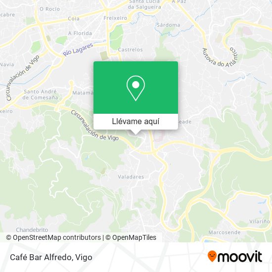 Mapa Café Bar Alfredo