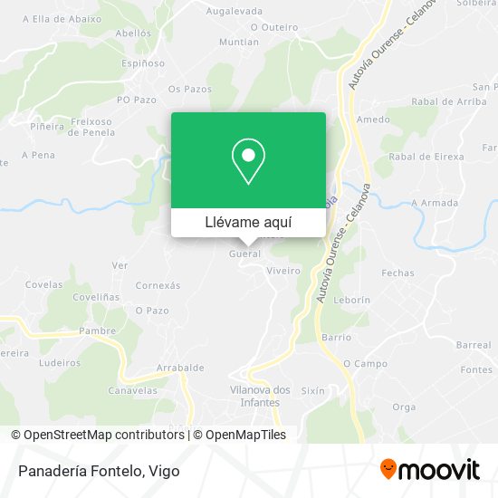 Mapa Panadería Fontelo