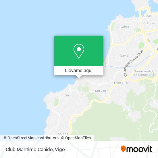 Mapa Club Marítimo Canido