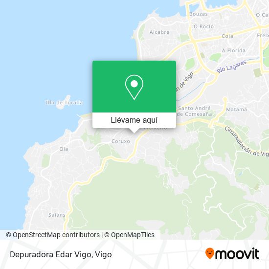 Mapa Depuradora Edar Vigo