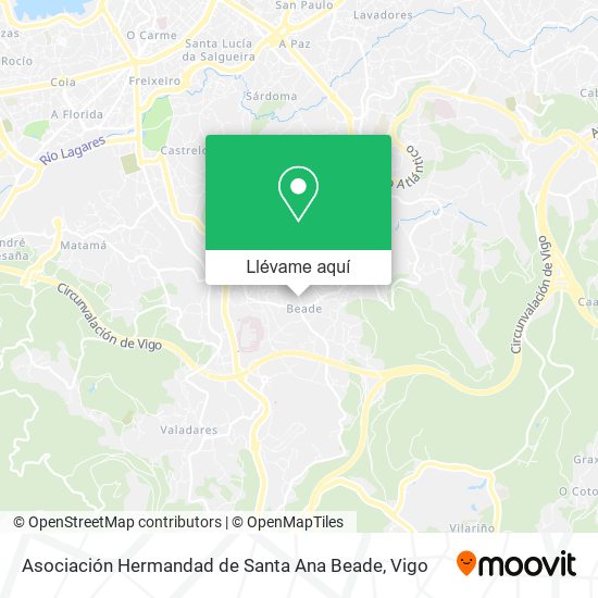 Mapa Asociación Hermandad de Santa Ana Beade