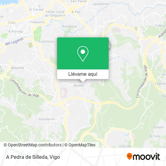 Mapa A Pedra de Silleda