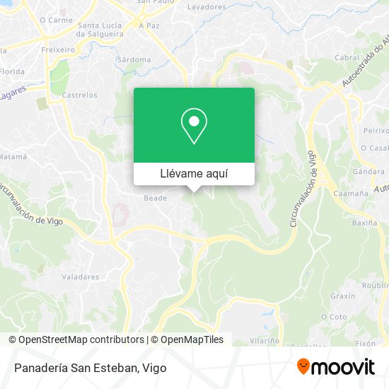 Mapa Panadería San Esteban