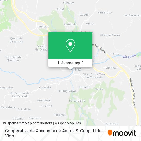 Mapa Cooperativa de Xunqueira de Ambia S. Coop. Ltda