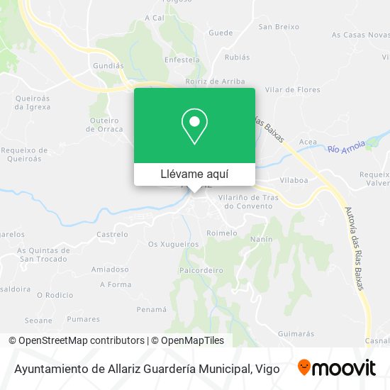 Mapa Ayuntamiento de Allariz Guardería Municipal