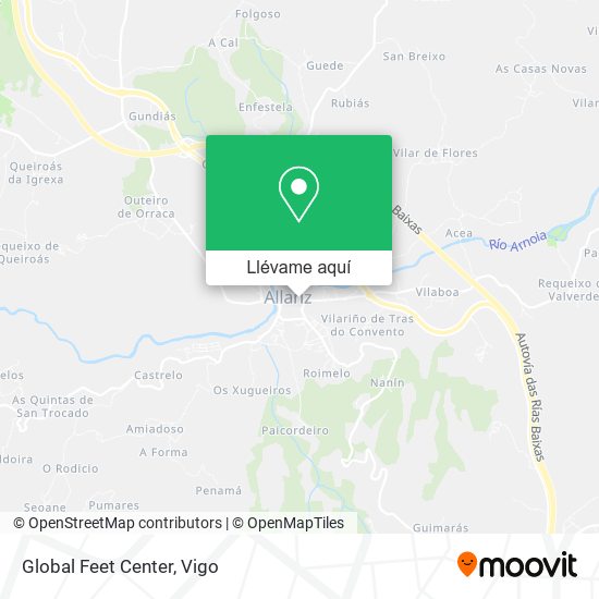 Mapa Global Feet Center