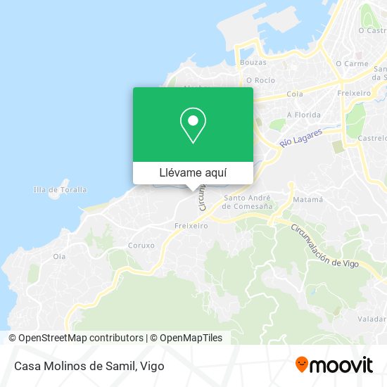 Mapa Casa Molinos de Samil