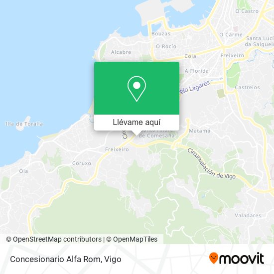 Mapa Concesionario Alfa Rom