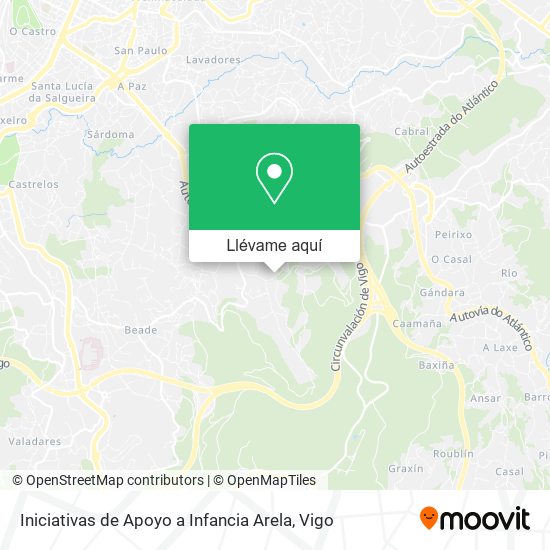 Mapa Iniciativas de Apoyo a Infancia Arela