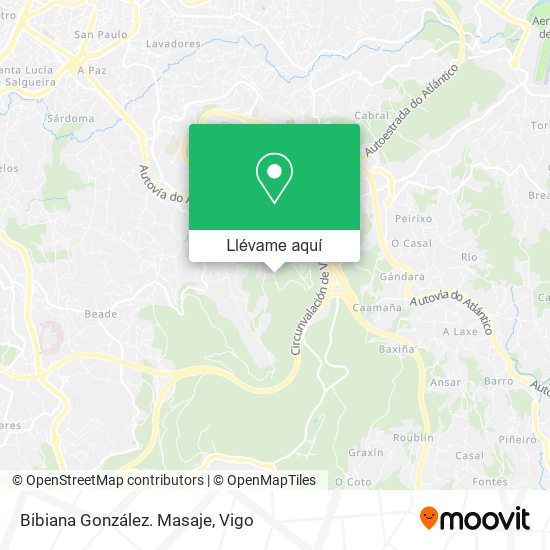 Mapa Bibiana González. Masaje