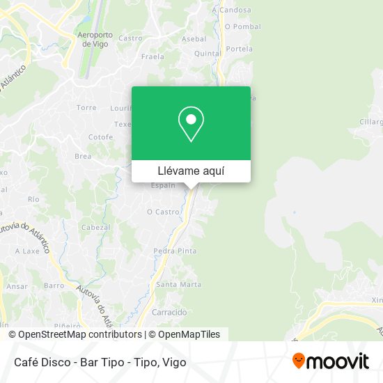 Mapa Café Disco - Bar Tipo - Tipo