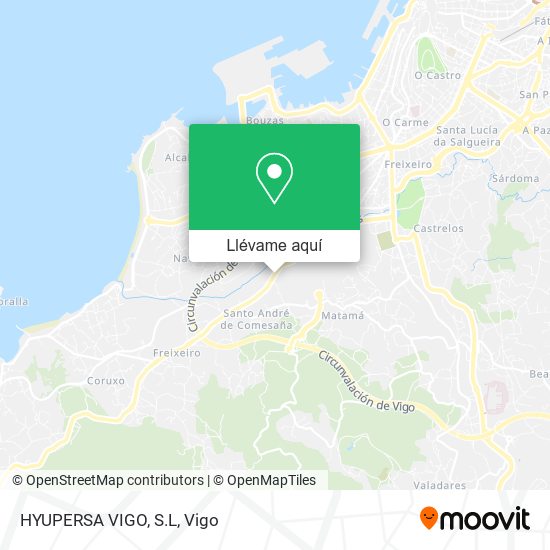 Mapa HYUPERSA VIGO, S.L