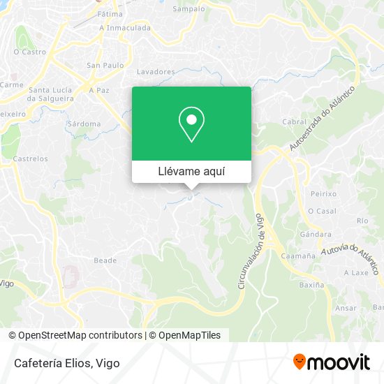 Mapa Cafetería Elios