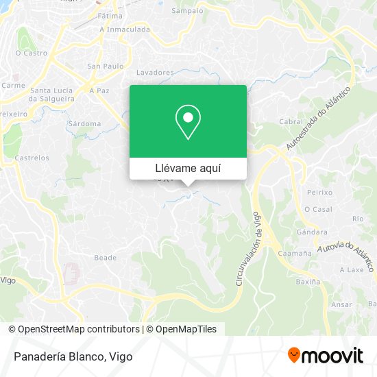 Mapa Panadería Blanco