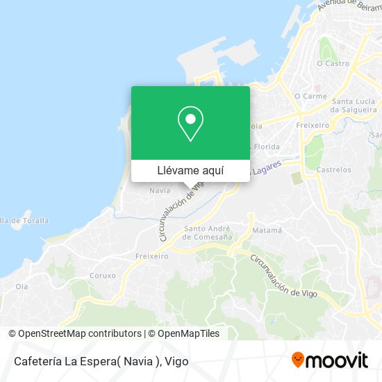Mapa Cafetería La Espera( Navia )