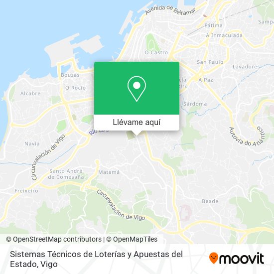 Mapa Sistemas Técnicos de Loterías y Apuestas del Estado