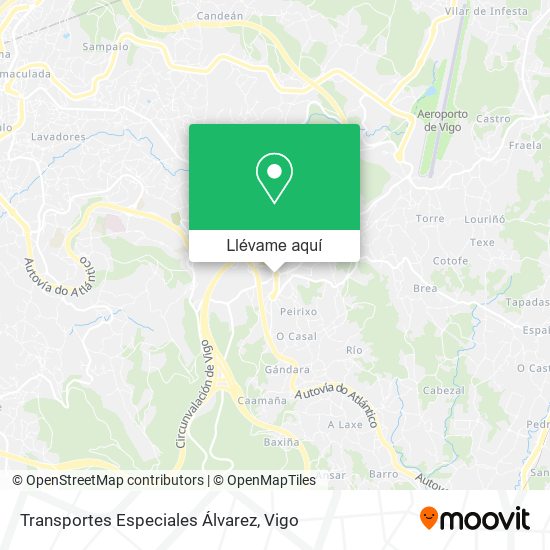 Mapa Transportes Especiales Álvarez