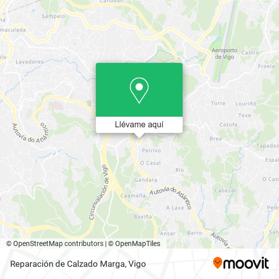 Mapa Reparación de Calzado Marga