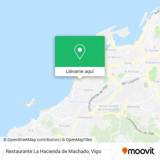 Mapa Restaurante La Hacienda de Machado