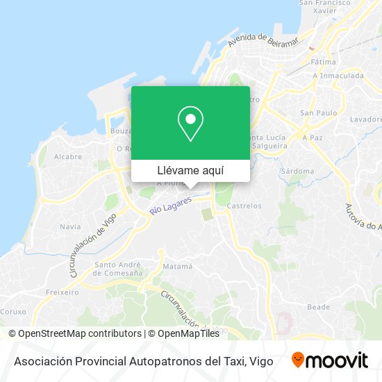 Mapa Asociación Provincial Autopatronos del Taxi