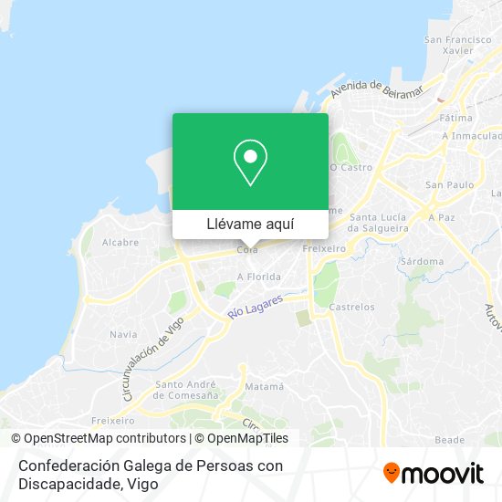 Mapa Confederación Galega de Persoas con Discapacidade