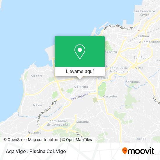 Mapa Aqa Vigo . Piscina Coi