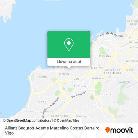 Mapa Allianz Seguros-Agente Marcelino Costas Barreiro