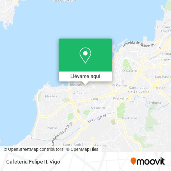Mapa Cafetería Felipe II