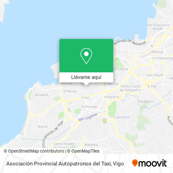 Mapa Asociación Provincial Autopatronos del Taxi