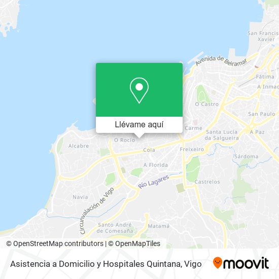 Mapa Asistencia a Domicilio y Hospitales Quintana