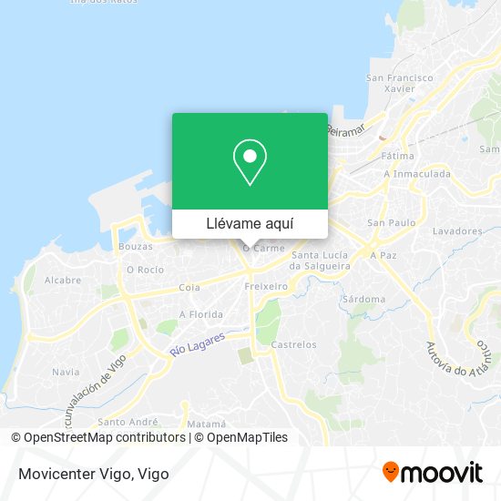 Mapa Movicenter Vigo