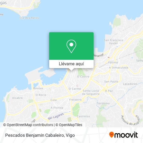 Mapa Pescados Benjamín Cabaleiro