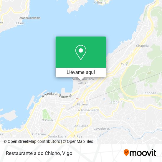 Mapa Restaurante a do Chicho