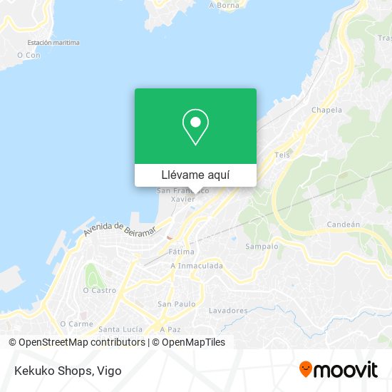 Mapa Kekuko Shops