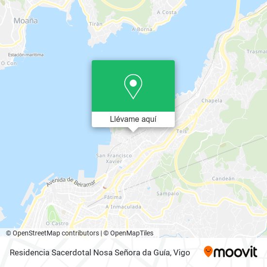 Mapa Residencia Sacerdotal Nosa Señora da Guía