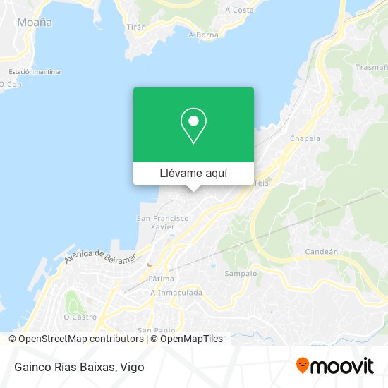 Mapa Gainco Rías Baixas