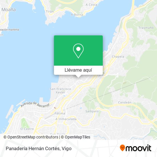Mapa Panadería Hernán Cortés