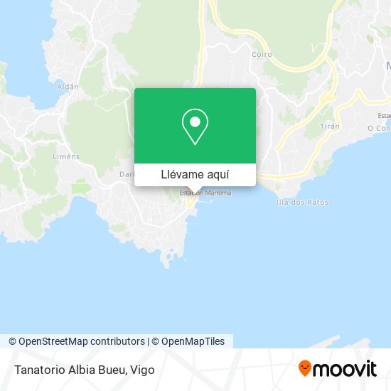 Mapa Tanatorio Albia Bueu