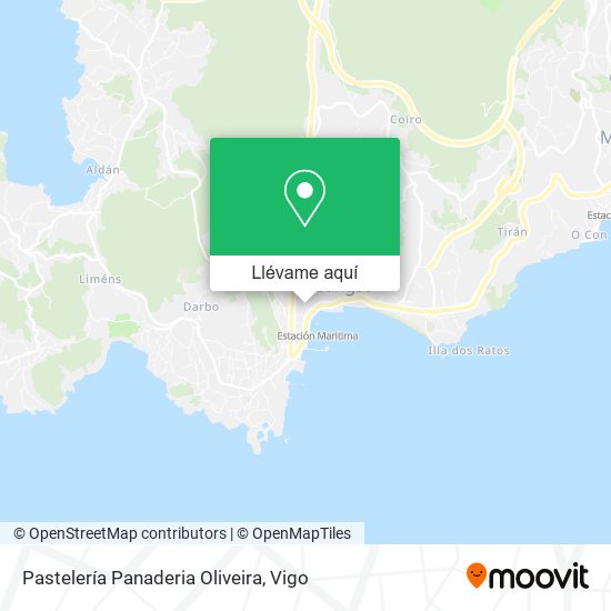 Mapa Pastelería Panaderia Oliveira