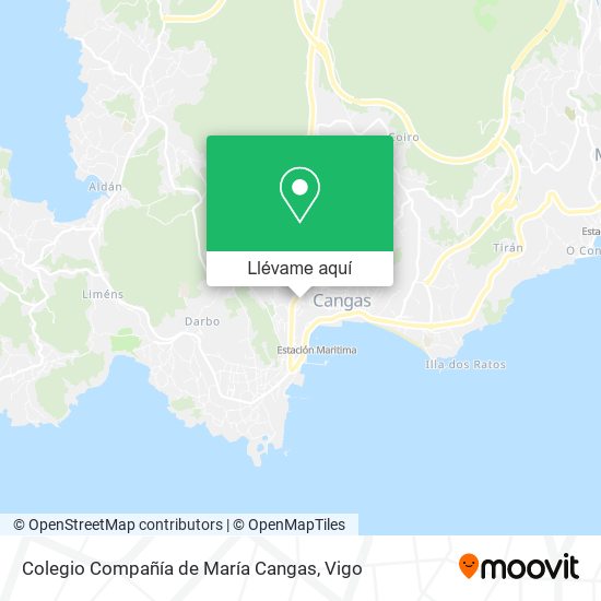 Mapa Colegio Compañía de María Cangas