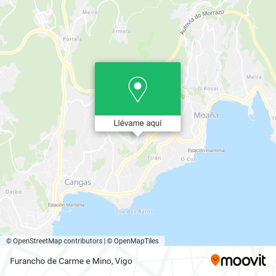 Mapa Furancho de Carme e Mino