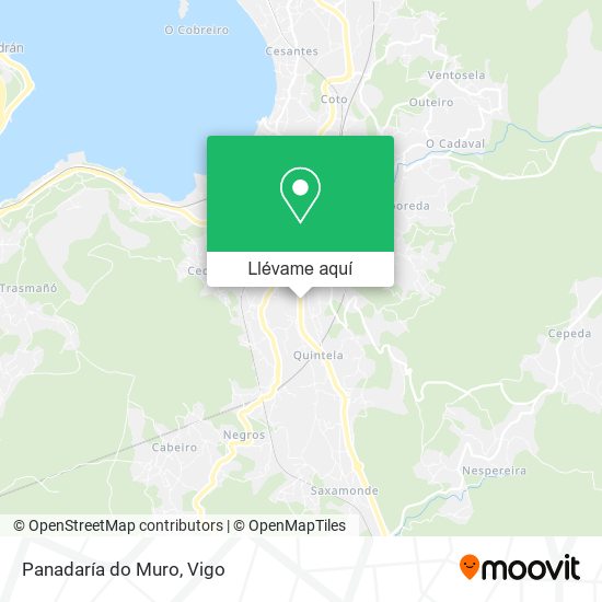 Mapa Panadaría do Muro