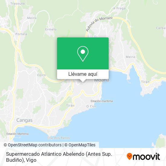 Mapa Supermercado Atlántico Abelendo (Antes Sup. Budiño)